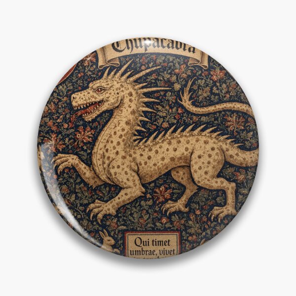 Item preview, Chupacabra cryptid - Medieval tapestry style designed and sold by Vintage Designs +.