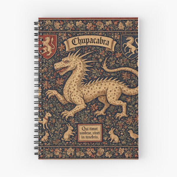 Item preview, Chupacabra cryptid - Medieval tapestry style designed and sold by Vintage Designs +.