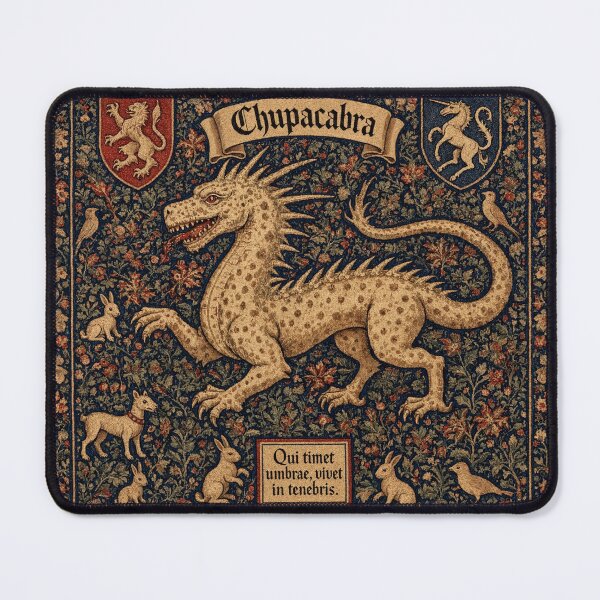 Item preview, Chupacabra cryptid - Medieval tapestry style designed and sold by Vintage Designs +.