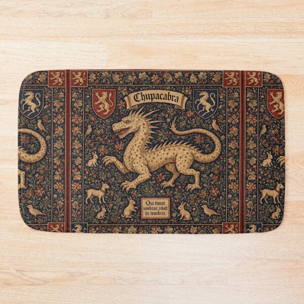 Item preview, Chupacabra cryptid - Medieval tapestry style designed and sold by Vintage Designs +.