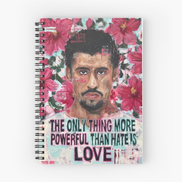 Item preview, Powerful Love Over Hate Retro Latino Artist Painting designed and sold by cezzarie.