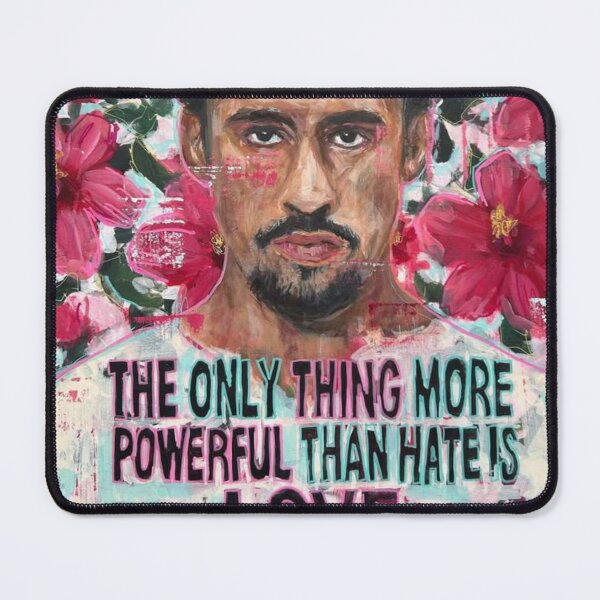 Item preview, Powerful Love Over Hate Retro Latino Artist Painting designed and sold by cezzarie.