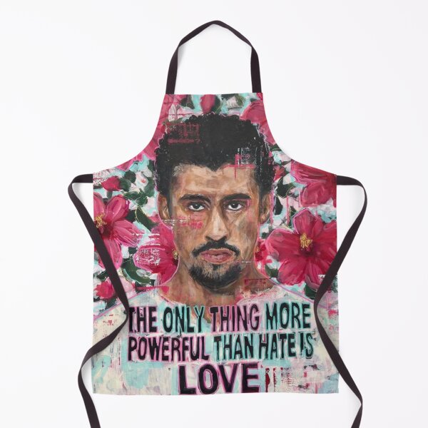 Item preview, Powerful Love Over Hate Retro Latino Artist Painting designed and sold by cezzarie.