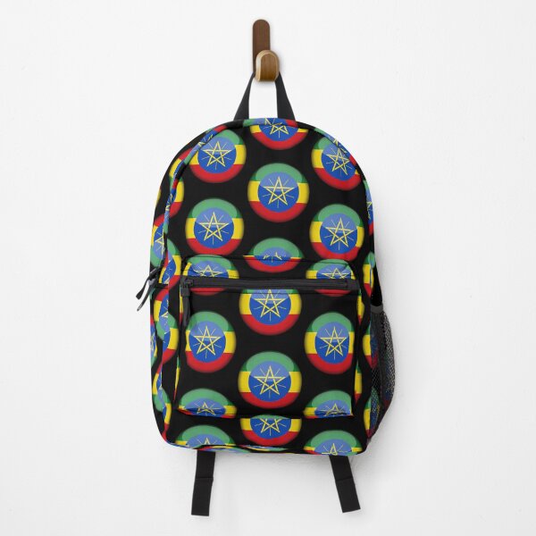 Item preview, Ethiopian 3D Round Flag Ethiopian Pride Design designed and sold by yazdogs.
