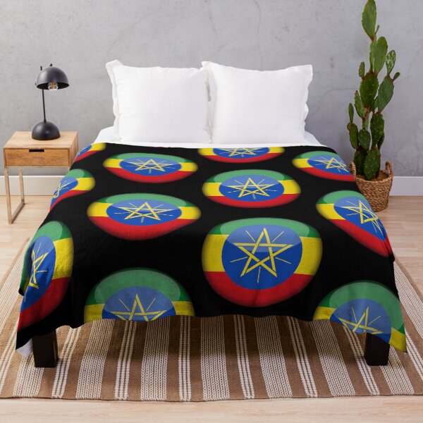 Item preview, Ethiopian 3D Round Flag Ethiopian Pride Design designed and sold by yazdogs.