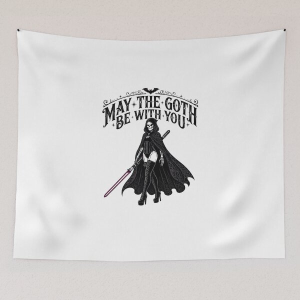 Item preview, May The Goth Be With You Grim Reaper designed and sold by OH-MY-GOTH.