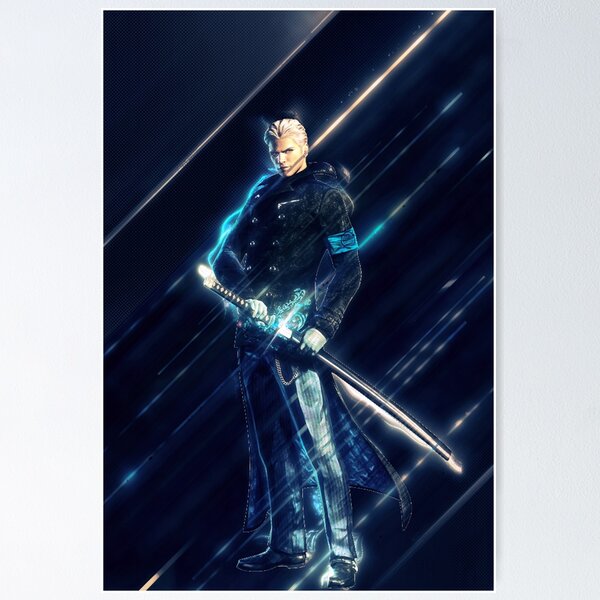 Vergil Devil May Cry - @azureart01/@_azureart_ Poster for Sale by  azureart01