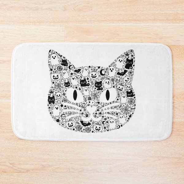 Item preview, HALLOWEEN DOODLE COLLECTION - BLACK CAT HEAD designed and sold by WheelieGdArt.