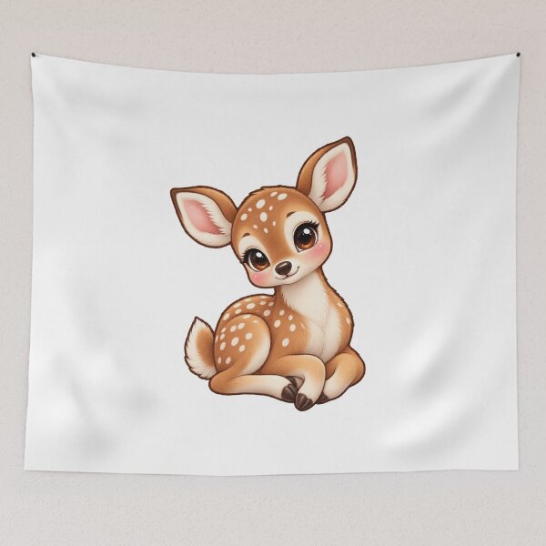 Item preview, Kawaii Woodland Spotted Fawn designed and sold by Krys-Designs.