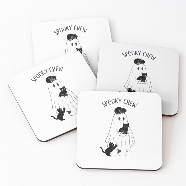 Item preview, Spooky Crew Ghost with Black Cats Sweet Halloween designed and sold by OH-MY-GOTH.