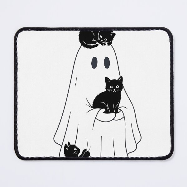 Item preview, Spooky Crew Ghost with Black Cats Sweet Halloween designed and sold by OH-MY-GOTH.