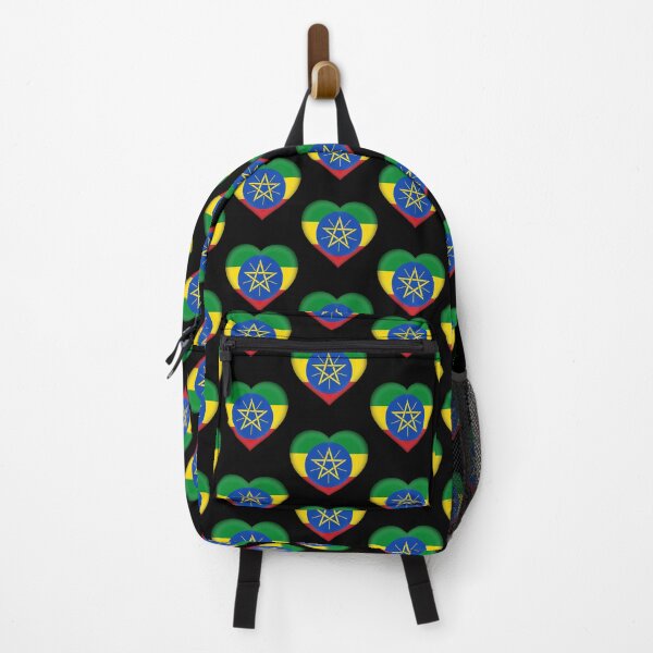 Item preview, Ethiopian Flag Heart 3D Ethiopian Love Gift Design designed and sold by yazdogs.