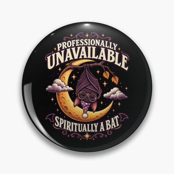 Item preview, Professionally Unavailable Spiritually a Bat designed and sold by FreshPixelArt.