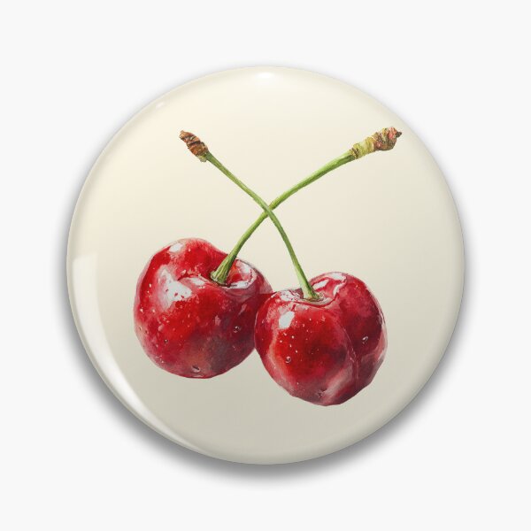 Item preview, Watercolor Red Cherries Fruit Aesthetic designed and sold by jianina-alondra.