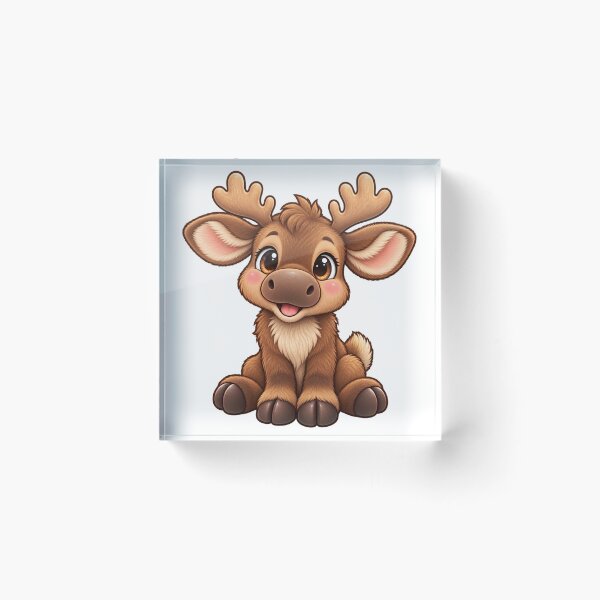 Item preview, Kawaii Woodland Young Moose designed and sold by Krys-Designs.