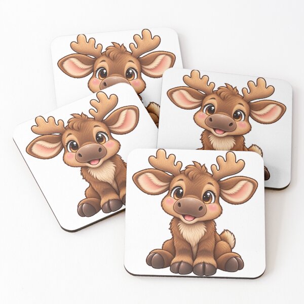 Item preview, Kawaii Woodland Young Moose designed and sold by Krys-Designs.