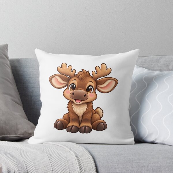 Item preview, Kawaii Woodland Young Moose designed and sold by Krys-Designs.