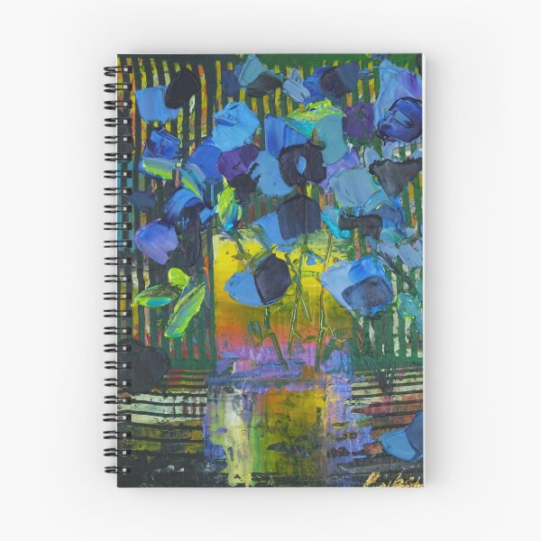 Item preview, Blue Flowers in Yellow and Purple Vase 122 by Eraclis Aristidou designed and sold by Eraclis Aristidou.