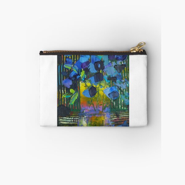 Item preview, Blue Flowers in Yellow and Purple Vase 122 by Eraclis Aristidou designed and sold by Eraclis Aristidou.