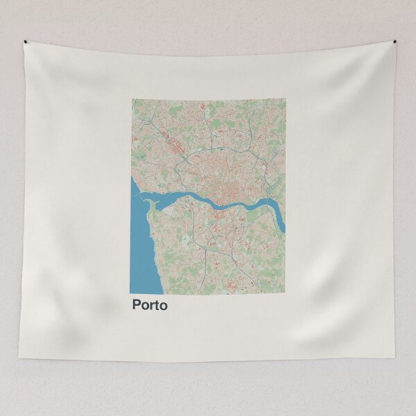 Item preview, Porto Minimalistic Map Art designed and sold by MapsNerd.