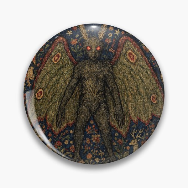 Item preview, Mothman cryptid - Medieval tapestry style designed and sold by Vintage Designs +.