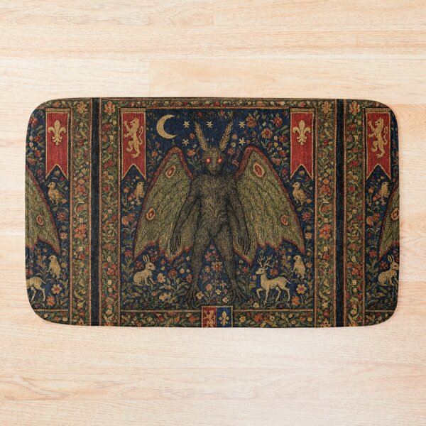 Item preview, Mothman cryptid - Medieval tapestry style designed and sold by Vintage Designs +.