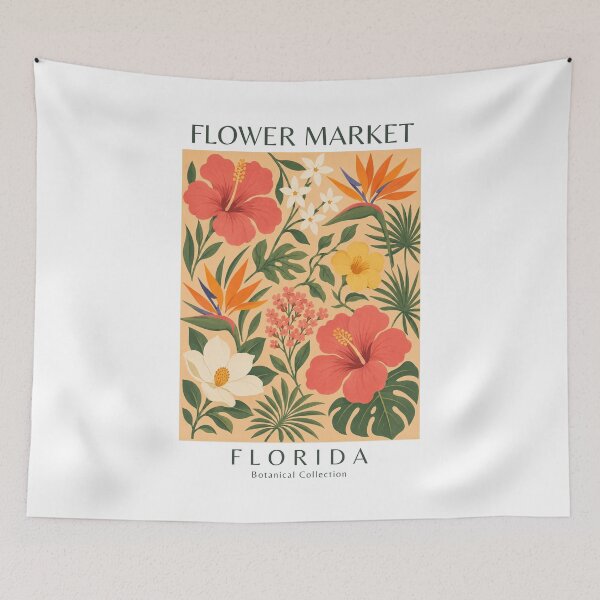 Item preview, Florida - Flower Market designed and sold by StudioRedKoala.