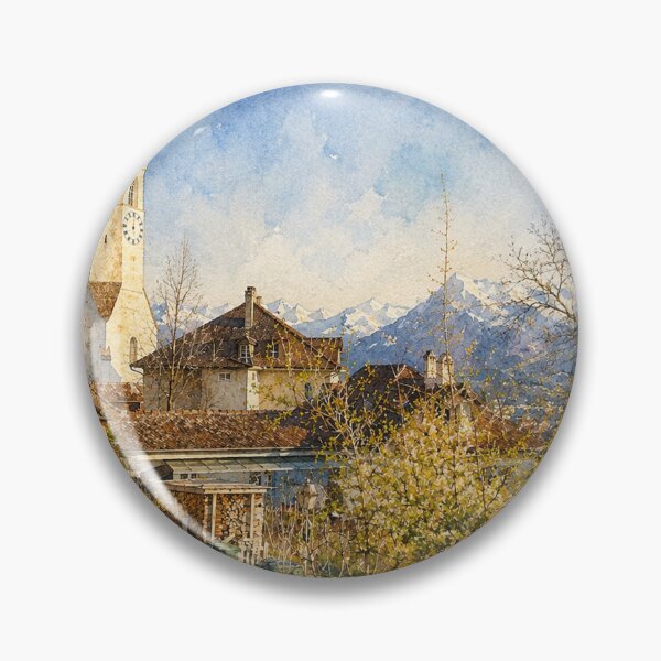 Item preview, Old Church Mountain Autumn Digital Art designed and sold by SlavaArt.
