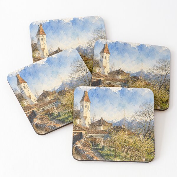 Item preview, Old Church Mountain Autumn Digital Art designed and sold by SlavaArt.