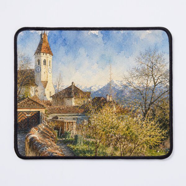 Item preview, Old Church Mountain Autumn Digital Art designed and sold by SlavaArt.
