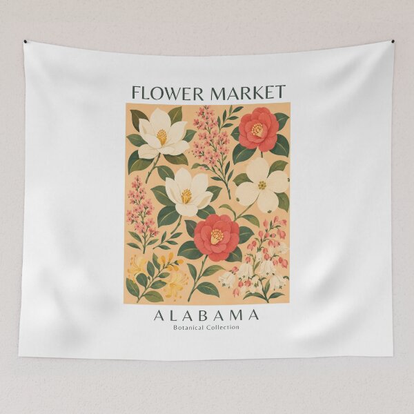 Item preview, Alabama - Flower Market designed and sold by StudioRedKoala.