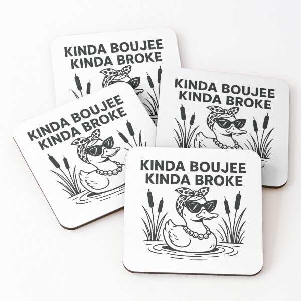 Item preview, Kinda Boujee Kinda Broke Funny Duck designed and sold by sazuii.