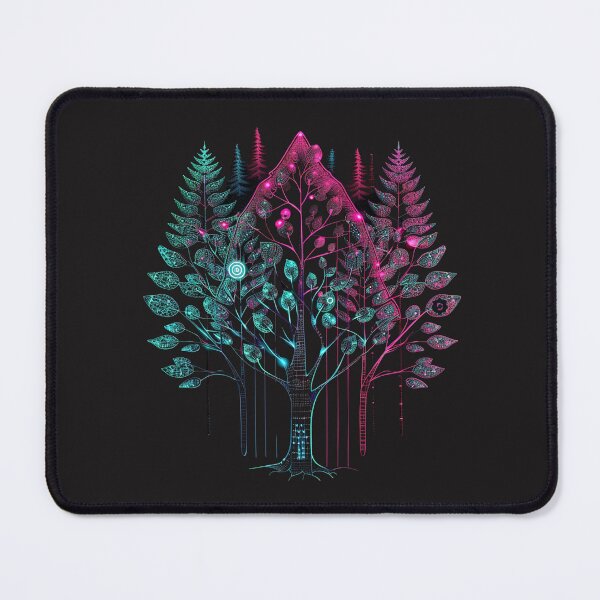Item preview, A dream forest where data trees grow designed and sold by RetroWaveArtCo.