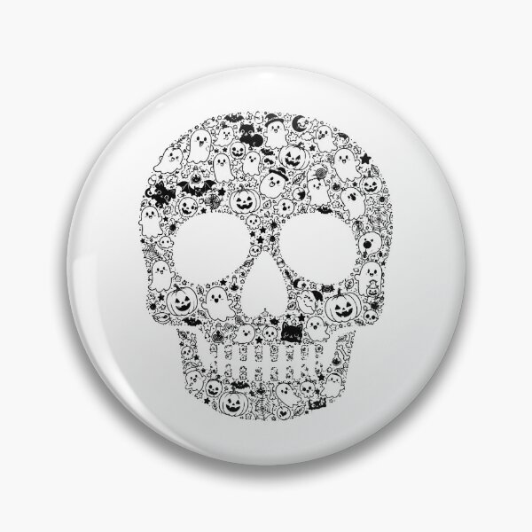 Item preview, HALLOWEEN DOODLE COLLECTION - SKULL designed and sold by WheelieGdArt.