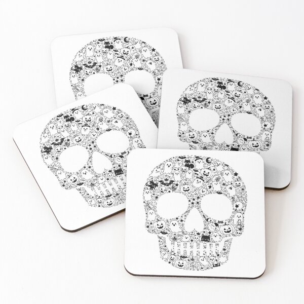 Item preview, HALLOWEEN DOODLE COLLECTION - SKULL designed and sold by WheelieGdArt.