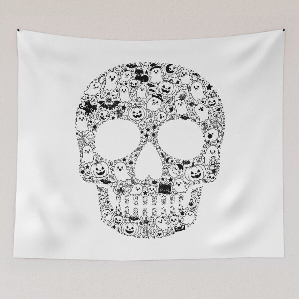 Item preview, HALLOWEEN DOODLE COLLECTION - SKULL designed and sold by WheelieGdArt.