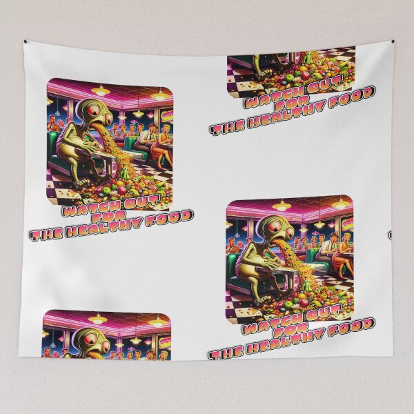 Item preview, Alien Vomit Overdose - Weird Psychedelic Monster Art. designed and sold by Odd Alien Lab.