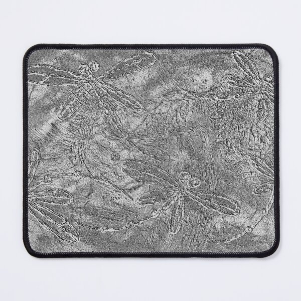 Item preview, Metallic Silver Embossed Dragonfly Flit designed and sold by lyndseyart.