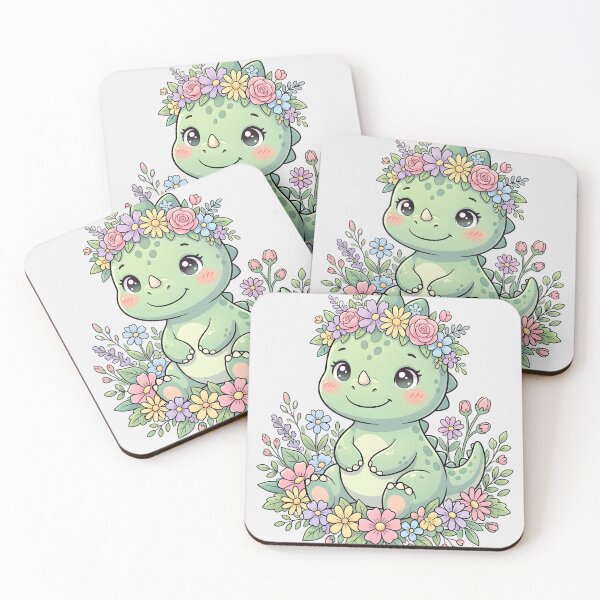 Item preview, Baby Dino wear Flower Crown designed and sold by naragon4289.