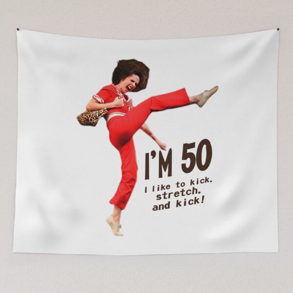 Item preview, Sally Omalley - I'm 50 i like to kick, streth, and kick! Vintage Style designed and sold by SilviCarry.