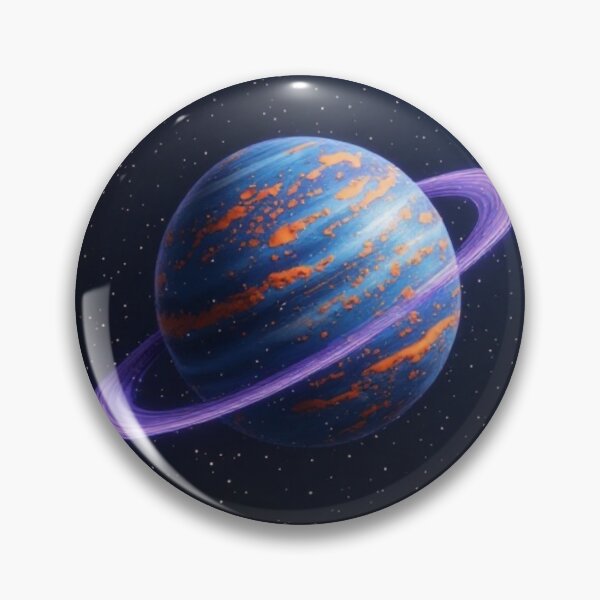 Item preview, Blue Orange Ringed Planet #1 designed and sold by Jadelight's AI Slop.