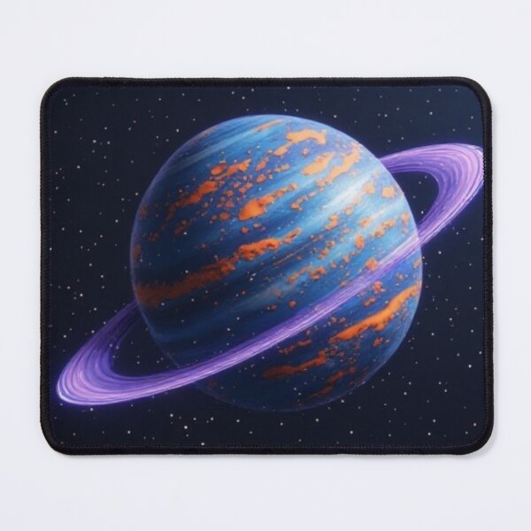 Item preview, Blue Orange Ringed Planet #1 designed and sold by Jadelight's AI Slop.