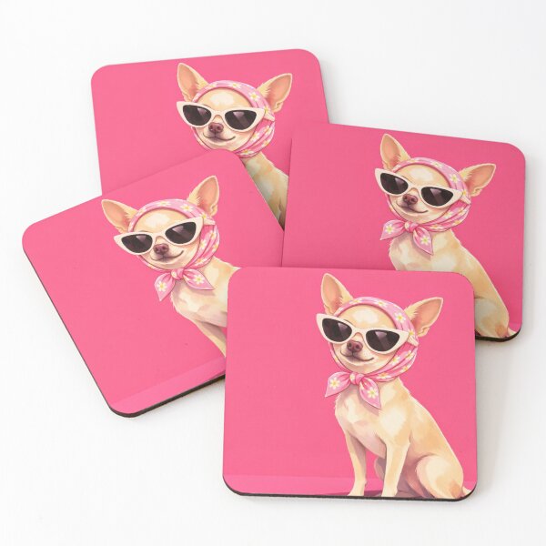 Item preview, Cute Chihuahua Dog Retro Sunglasses Pink Aesthetic designed and sold by cezzarie.