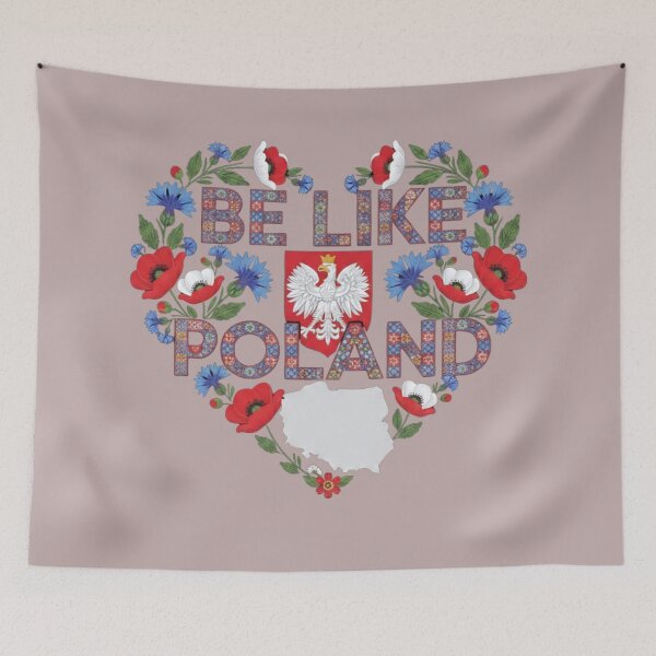 Item preview, Polish Floral Coat Arms Map Graphic designed and sold by Exquisite Design Studio „Paculówka”.