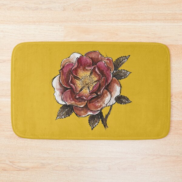 Item preview, Crimson Wild Rose Botanical - Dark Academia Floral Art Print designed and sold by FreiherrPK.