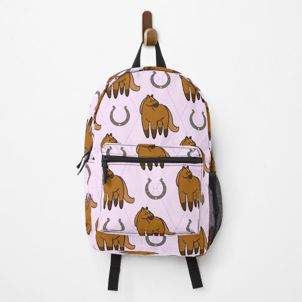 Item preview, Horse and Horseshoe Pattern on Pink designed and sold by ClarissaDoodles.