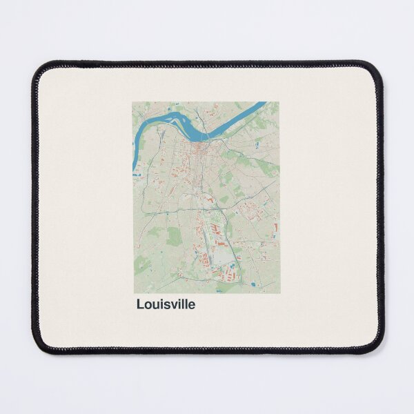 Item preview, Louisville Minimalistic Map Art designed and sold by MapsNerd.