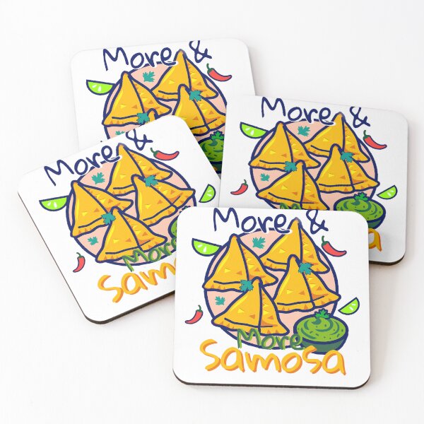 Item preview, 'More And More Samosa' Indian Food Graphic art designed and sold by REDCLASH2002.