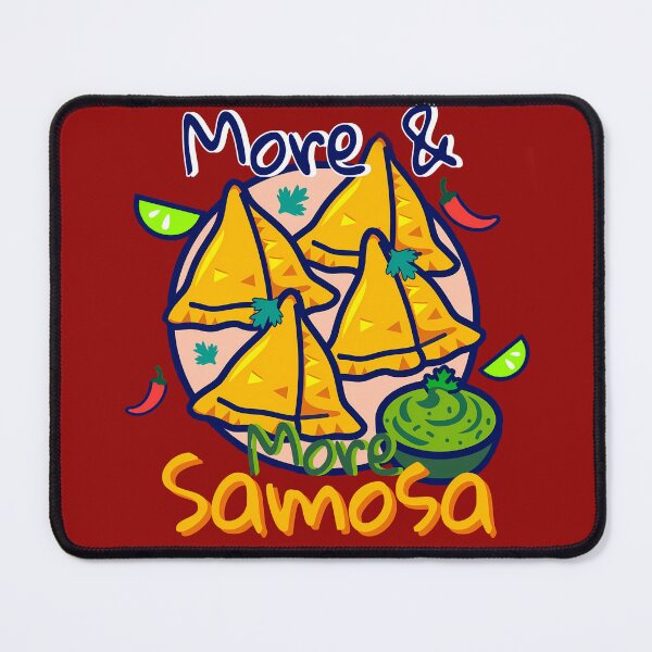 Item preview, 'More And More Samosa' Indian Food Graphic art designed and sold by REDCLASH2002.
