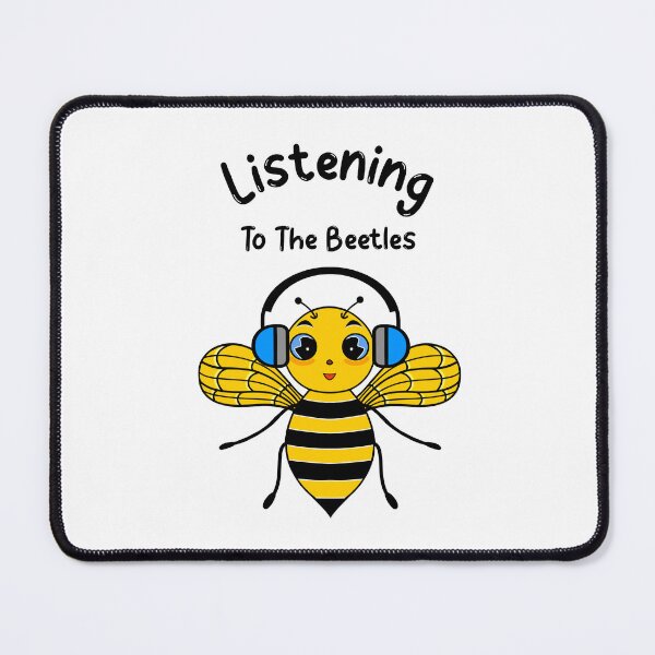 Item preview, Funny Music Pun Bee Listening To The Beetles designed and sold by Sartoris Art.